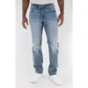 Devil-dog Dungarees Slim Straight Fit Jeans In Blue