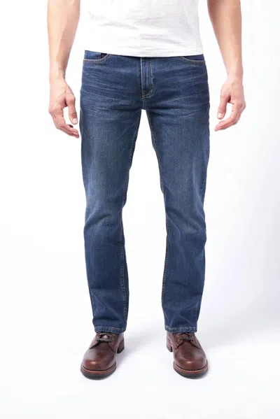 Devil-dog Boot Cut Straight Fit Jeans In Clayton In Multi