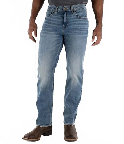 Devil-dog Creswell Bootcut Jeans In Medium Stone In Silver