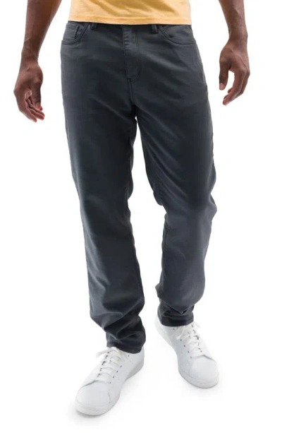 Devil-dog Dungarees Comfort Athletic Fit Five Pocket Pants In Washed Black