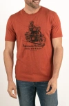 Devil-dog Dungarees Cotton Blend Graphic T-shirt In Orange