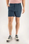 Devil-dog Dungarees 6-inch Hybrid Chino Shorts In Navy Blazer