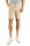 Devil-dog Dungarees 9-inch Performance Stretch Chino Shorts In Brown Rice