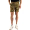 Devil-dog Dungarees Camo Print 7-inch Performance Stretch Chino Shorts In Dusty Camo