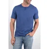 Devil-dog Dungarees Short Sleeve Henley In Blue