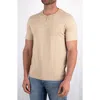 Devil-dog Dungarees Short Sleeve Henley In Neutral