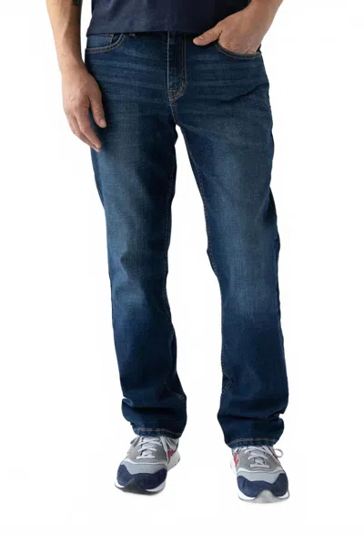 Devil-dog Relaxed Straight Leg Jeans In Boone Wash In Blue