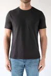 Devil-dog Short Sleeve Pocket Tee In Coal In Black