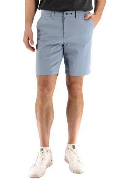 Devil-dog Slim-fit Chino Shorts In Dusty Blue In Multi