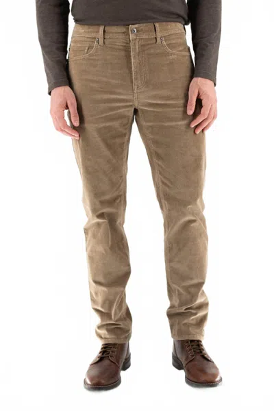 Devil-dog Stretch Corduroy Pant In Khaki In Transparent