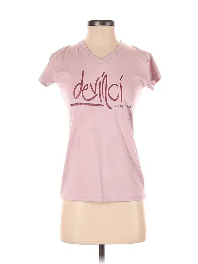 Pre-owned Devine Short Sleeve T-shirt In Pink