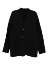 Devoa Button-front Jacket In Black