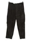 Devoa Cable-knit Trousers In Black