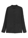 Devoa Cotton Shirt In Black