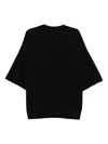 Devoa Cotton T-shirt In Black