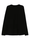 Devoa Cotton T-shirt In Black