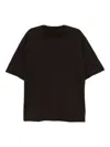 Devoa Cotton T-shirt In Black