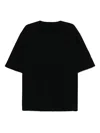 Devoa Cotton T-shirt In Black