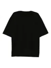 Devoa Cotton T-shirt In Black