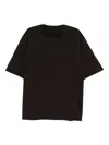 Devoa Cotton T-shirt In Brown