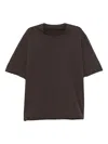 Devoa Cotton T-shirt In Brown