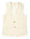 Devoa Cotton Waistcoat In Neutrals