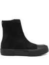 Devoa Cow Nuback Boots In Black