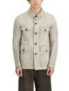 Devoa Bleached-effect Denim Jacket