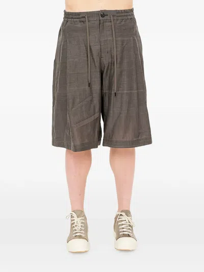 Devoa Drawstring-waistband Shorts In Brown