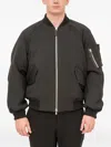 Devoa Ma-1 Bomber Jacket In Black