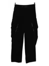 Devoa Multi-pockets Trousers In Black