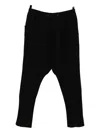 Devoa Panelled Drop-crotch Trousers In Black