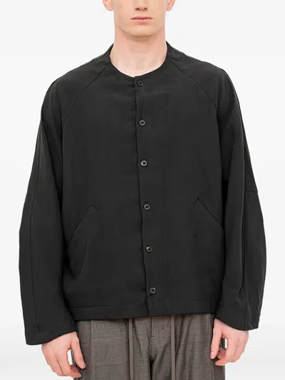 Devoa Raglan-sleeve Jacket In Black