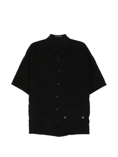 Devoa Short-sleeve Shirt In Black