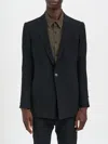 Devoa Single-breasted Wool Blazer In Blue