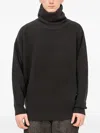 Devoa Turtleneck Sweater In Black