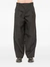 Devoa Wool Trousers In Black