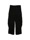 Devoa Wool Trousers In Black