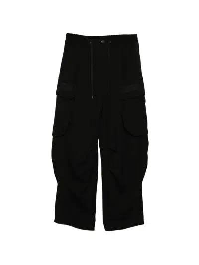 Devoa Wool Trousers In Black