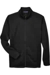 Devon & Jones Bristol Full-zip Sweater Fleece Jacket In Black