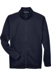 Devon & Jones Bristol Full-zip Sweater Fleece Jacket In Blue