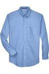 Devon & Jones Crown Collection Oxford Woven Dress Shirt In Blue