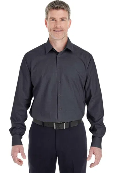 Devon & Jones Crown Collection Royal Dobby Dress Shirt In Black