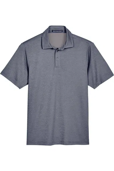 Devon & Jones Crownlux Performance Address Mlange Polo In Blue