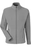 Devon & Jones Crownlux Performance Fleece Full-zip Jacket In Gray