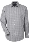 Devon & Jones Crownlux Performance Gingham Dress Shirt In Blue