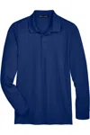 Devon & Jones Crownlux Performance Tall Plaited Long Sleeve Polo In Multi