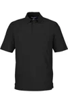 Devon & Jones Crownlux Performance Address Mlange Polo In Black