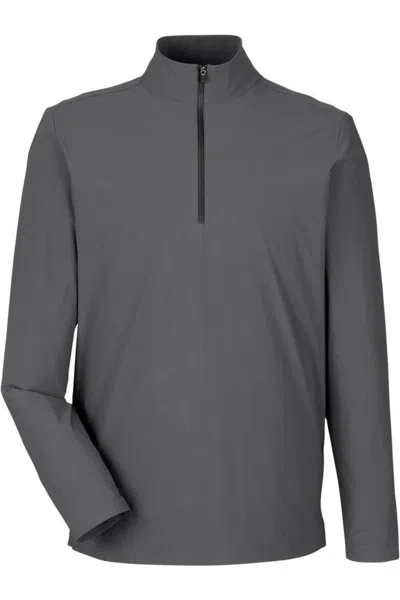 Devon & Jones Crownlux Performance Windsor Welded Quarter-zip Pullover In Gray