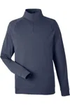 Devon & Jones New Classics Charleston Quarter-zip Pullover In Blue